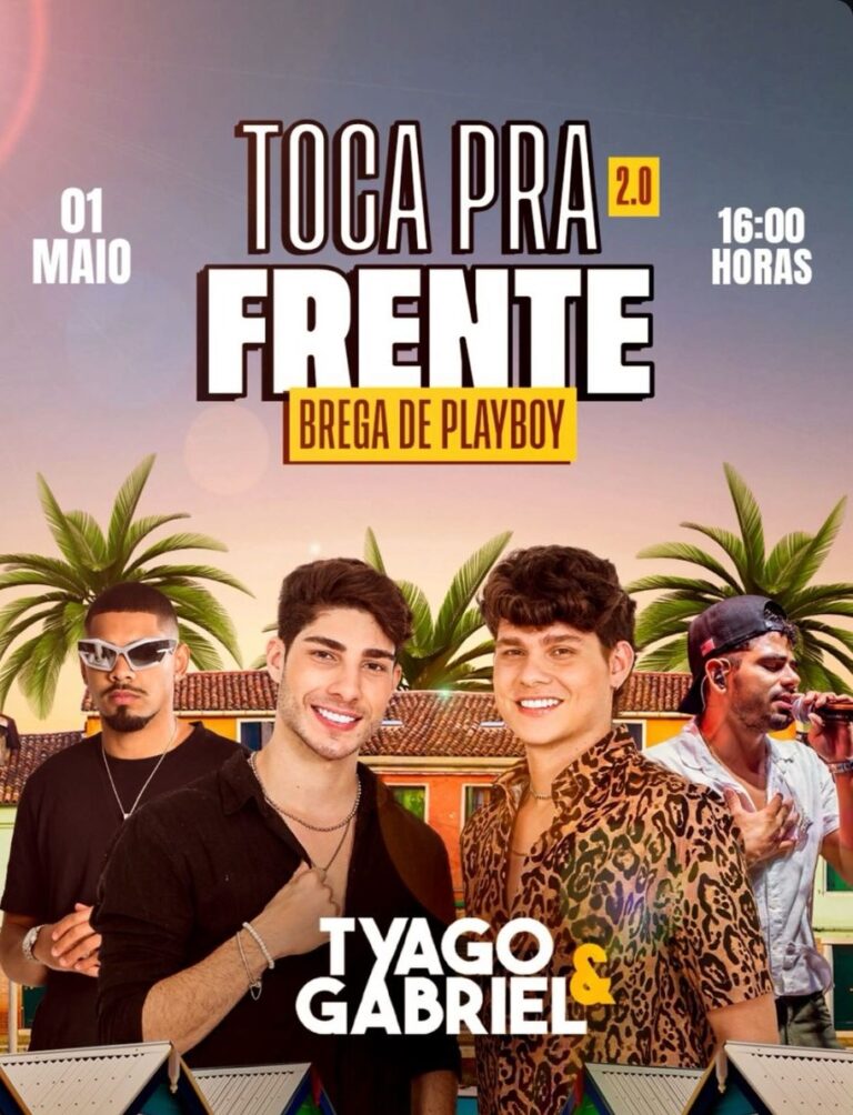 Tyago & Gabriel gravam show em Luzimangues com entrada gratuita, participações especiais e uma surpresa secreta na hora; turnê passa por seis cidades do Tocantins!