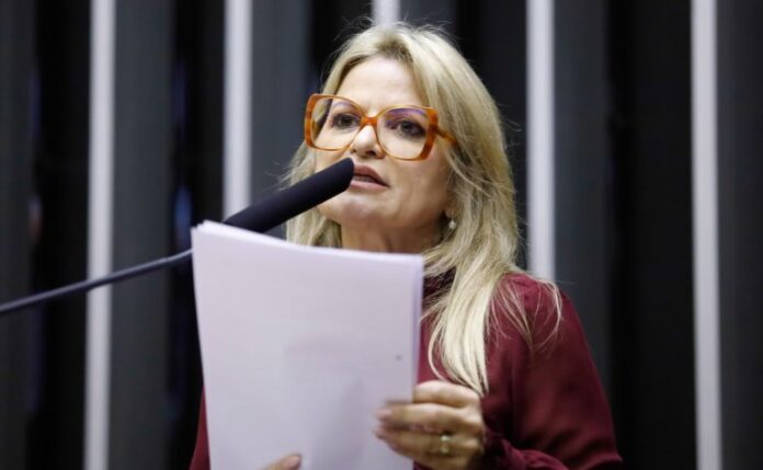 Deputada Flávia Morais (PDT-GO) fala no Plenário da Câmara dos Deputados