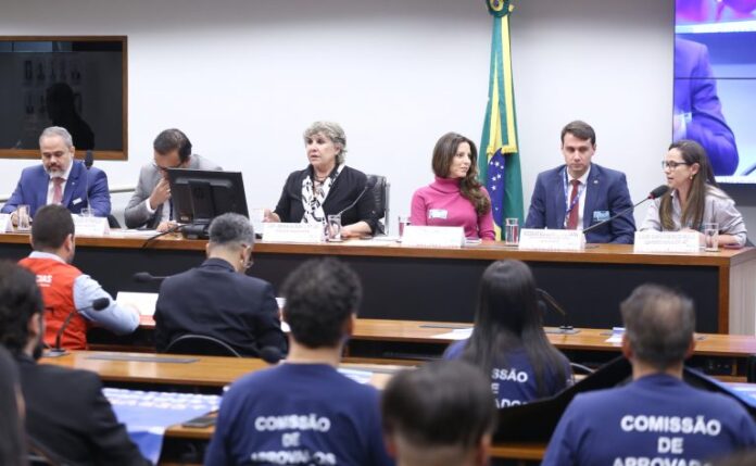 Pessoas reunidas no plenário